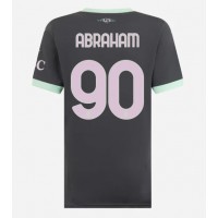 Camiseta AC Milan Tammy Abraham #90 Tercera Equipación Replica 2024-25 para mujer mangas cortas